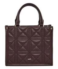GAUD&Igrave; LETIZIA Mini sac de courses avec breloque Bourgogne - Sacs pour Femme - 3