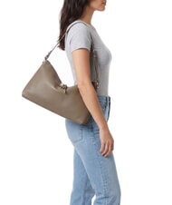 FURLA DEBBY Sac bandouli&egrave;re en cuir gris boueux - Sacs pour Femme - 2