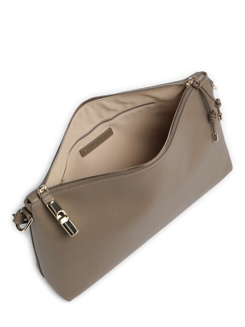 DEBBY Sac bandouli&egrave;re en cuir gris boueux - Sacs pour Femme