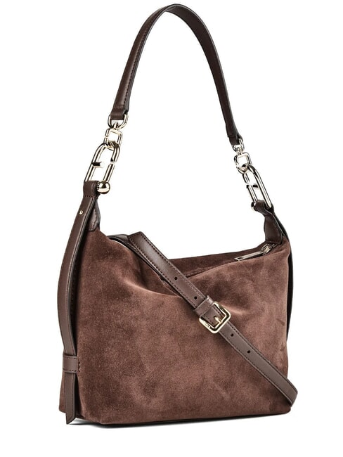 TONIE Sac bandouli&egrave;re, avec bandouli&egrave;re tons chocolat - Sacs pour Femme