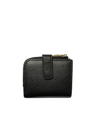 COCCINELLE METALLIC SOFT Mini portefeuille en cuir Noir - Portefeuilles Femme - 4