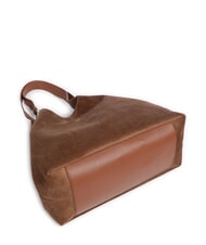 COCCINELLE C-EASY CORDURO sac cabas bandouli&egrave;re en cuir Cognac - Sacs pour Femme - 4