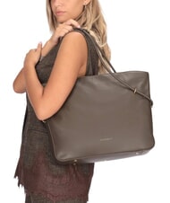 COCCINELLE LIZZIE sac cabas bandouli&egrave;re en cuir boue - Sacs pour Femme - 2