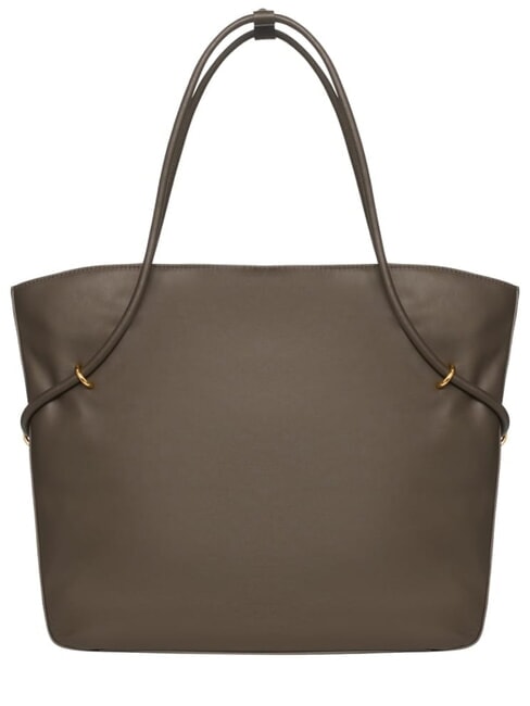 LIZZIE sac cabas bandouli&egrave;re en cuir boue - Sacs pour Femme