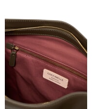 COCCINELLE LIZZIE sac cabas bandouli&egrave;re en cuir boue - Sacs pour Femme - 4