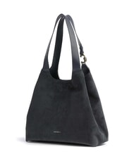 COCCINELLE C-EASY CORDURO sac cabas bandouli&egrave;re en cuir bleu nuit - Sacs pour Femme - 3