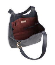 COCCINELLE C-EASY CORDURO sac cabas bandouli&egrave;re en cuir bleu nuit - Sacs pour Femme - 5