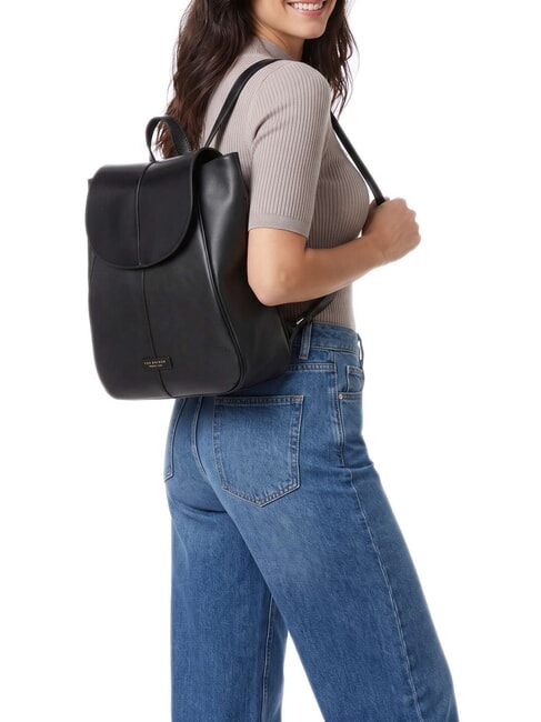 ELISABETTA Sac &agrave; dos en cuir black Gold - Sacs pour Femme