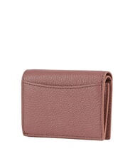 COCCINELLE METALLIC SOFT Portefeuille compact en cuir Rose d'hiver - Portefeuilles Femme - 3