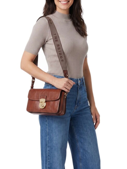 CORSINI Sac bandouli&egrave;re en cuir MARRON - Sacs pour Femme