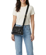THE BRIDGE FLORA Mini sac bandouli&egrave;re en cuir black Gold - Sacs pour Femme - 2