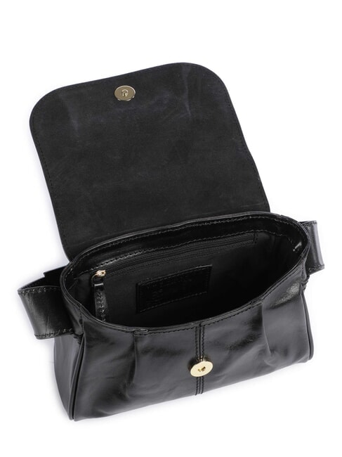 FLORA Mini sac bandouli&egrave;re en cuir black Gold - Sacs pour Femme