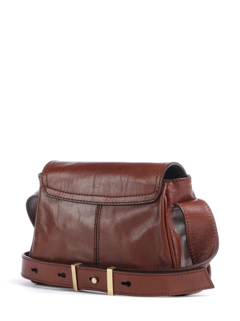 FLORA Mini sac bandouli&egrave;re en cuir MARRON - Sacs pour Femme