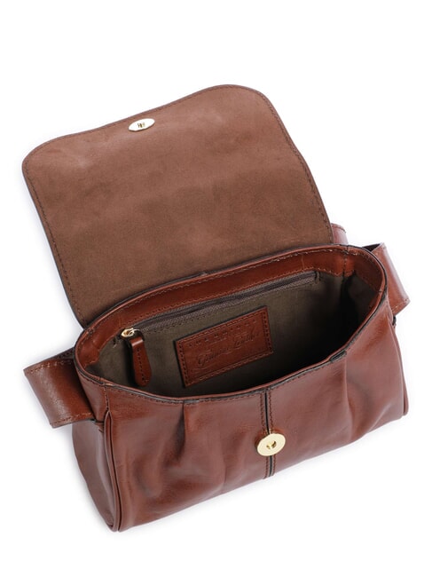 FLORA Mini sac bandouli&egrave;re en cuir MARRON - Sacs pour Femme