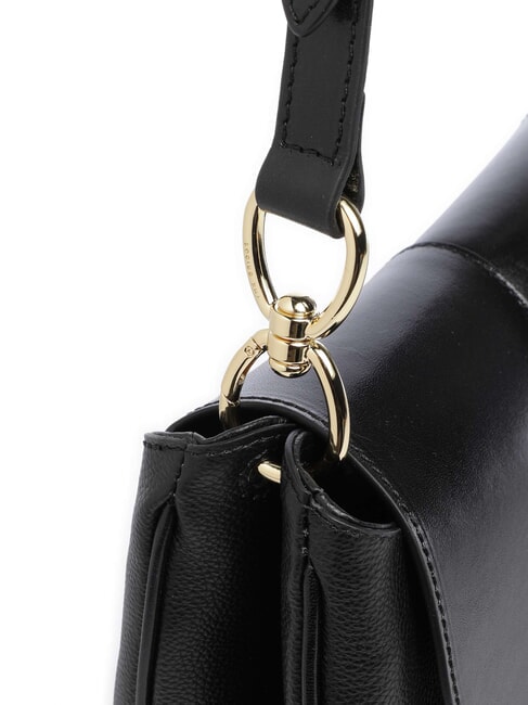 ELISABETTA Sac bandouli&egrave;re en cuir black Gold - Sacs pour Femme
