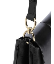THE BRIDGE ELISABETTA Sac bandouli&egrave;re en cuir black Gold - Sacs pour Femme - 3