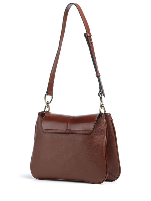 ELISABETTA Sac bandouli&egrave;re en cuir MARRON - Sacs pour Femme