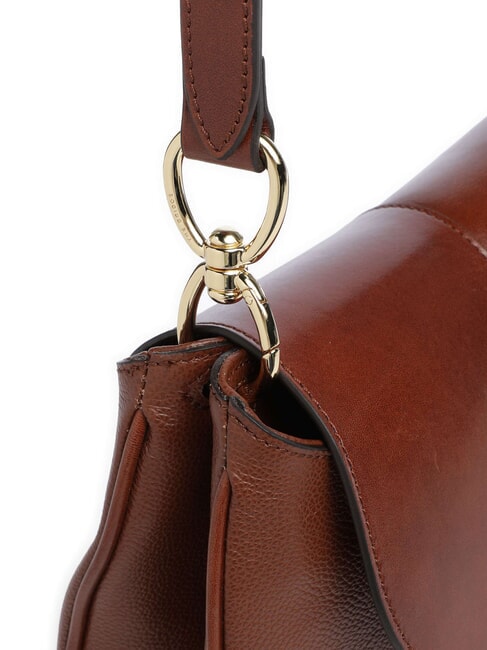 ELISABETTA Sac bandouli&egrave;re en cuir MARRON - Sacs pour Femme