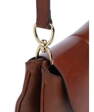 THE BRIDGE ELISABETTA Sac bandouli&egrave;re en cuir MARRON - Sacs pour Femme - 3