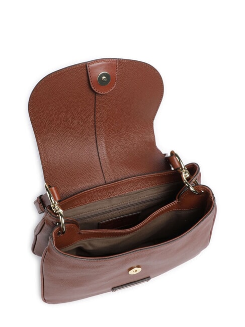 ELISABETTA Sac bandouli&egrave;re en cuir MARRON - Sacs pour Femme