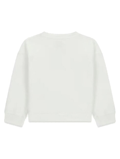 KIDS ACTIVE Sweat-shirt &agrave; col rond, 100% coton blanc pur - B&eacute;b&eacute; Sweat