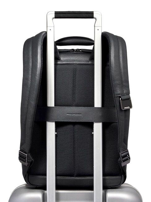 MODUS SPECIALE Sac &agrave; dos pour ordinateur portable 14 pouces, en cuir Noir - Sacs &agrave; dos pour ordinateur portable