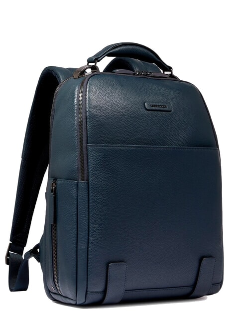MODUS SPECIALE Sac &agrave; dos pour ordinateur portable 14 pouces, en cuir bleu - Sacs &agrave; dos pour ordinateur portable
