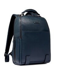 PIQUADRO MODUS SPECIALE Sac &agrave; dos pour ordinateur portable 14 pouces, en cuir bleu - Sacs &agrave; dos pour ordinateur portable - 2