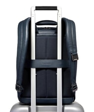 PIQUADRO MODUS SPECIALE Sac &agrave; dos pour ordinateur portable 14 pouces, en cuir bleu - Sacs &agrave; dos pour ordinateur portable - 3