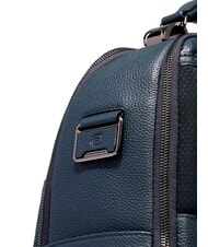 PIQUADRO MODUS SPECIALE Sac &agrave; dos pour ordinateur portable 14 pouces, en cuir bleu - Sacs &agrave; dos pour ordinateur portable - 4