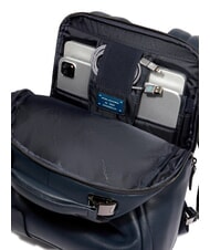 PIQUADRO MODUS SPECIALE Sac &agrave; dos pour ordinateur portable 14 pouces, en cuir bleu - Sacs &agrave; dos pour ordinateur portable - 5
