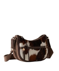 BORBONESE LUNA Sac en peau de poney naturel/cendre/cacao - Sacs pour Femme - 2