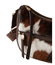 BORBONESE LUNA Sac en peau de poney naturel/cendre/cacao - Sacs pour Femme - 4