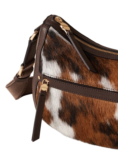 LUNA sac bandouli&egrave;re naturel/cendre/cacao - Sacs pour Femme