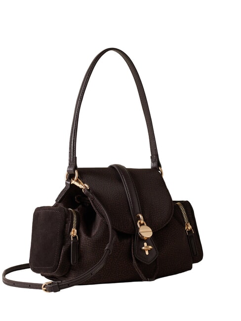 POCHE Sac bandouli&egrave;re, avec bandouli&egrave;re chocolat - Sacs pour Femme