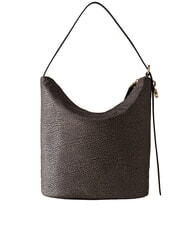 BORBONESE PRIVE Sac bandouli&egrave;re vertical goudron - Sacs pour Femme - 3