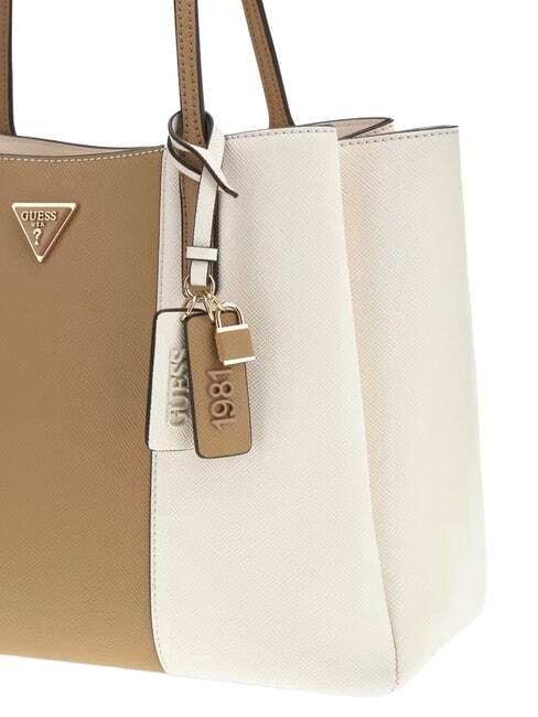 NOELLE 2 sac &agrave; bandouli&egrave;re blanc cass&eacute;/beige - Sacs pour Femme