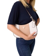 GUESS NOELLE 2 Sac &agrave; bandouli&egrave;re blanc cass&eacute;/beige - Sacs pour Femme - 2