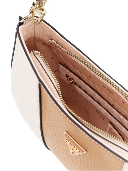 NOELLE 2 Sac &agrave; bandouli&egrave;re blanc cass&eacute;/beige - Sacs pour Femme