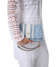 GUESS NOELLE 2 sac bandouli&egrave;re logo denim - Sacs pour Femme - 2