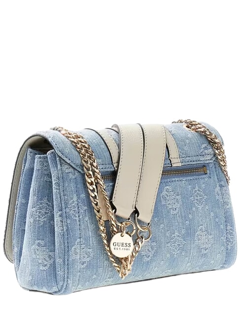 NOELLE 2 sac bandouli&egrave;re logo denim - Sacs pour Femme