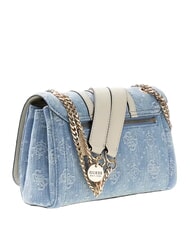 GUESS NOELLE 2 sac bandouli&egrave;re logo denim - Sacs pour Femme - 3