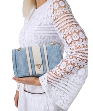 GUESS NOELLE 2 sac bandouli&egrave;re logo denim - Sacs pour Femme - 4