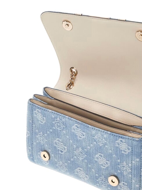 NOELLE 2 sac bandouli&egrave;re logo denim - Sacs pour Femme
