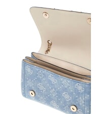GUESS NOELLE 2 sac bandouli&egrave;re logo denim - Sacs pour Femme - 5