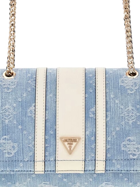 NOELLE 2 sac bandouli&egrave;re logo denim - Sacs pour Femme