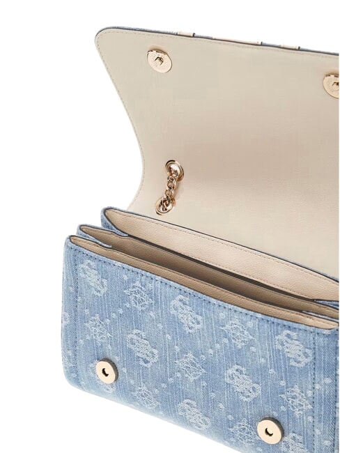 NOELLE 2 sac bandouli&egrave;re logo denim - Sacs pour Femme