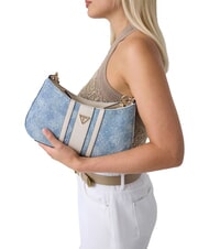 GUESS NOELLE 2 Sac bandouli&egrave;re ajustable logo denim - Sacs pour Femme - 2