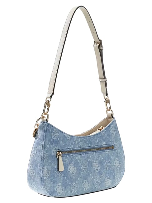 NOELLE 2 Sac bandouli&egrave;re ajustable logo denim - Sacs pour Femme