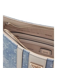 GUESS NOELLE 2 Sac bandouli&egrave;re ajustable logo denim - Sacs pour Femme - 4